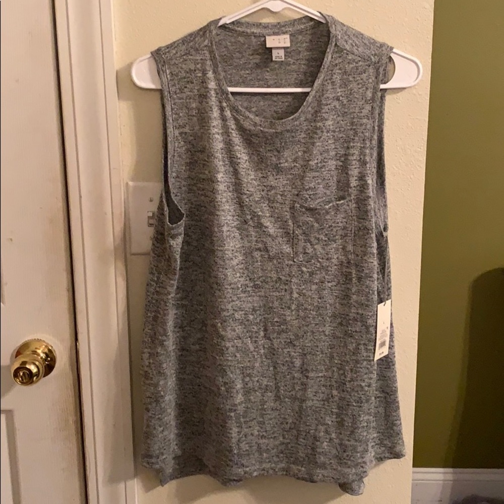 Soft gray tank top